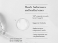 Advertisement for KIKI Health Ionic Magnesium with text about muscle performance, healthy bones, and product benefits.