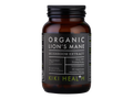 Bottle of Organic Lion's Mane Mushroom Extract by Kiki Health on a white background