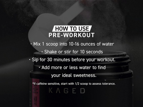 Kaged Pre Workout Supplement Powder - Berry Blast with Creatine & BCAAs - 570g