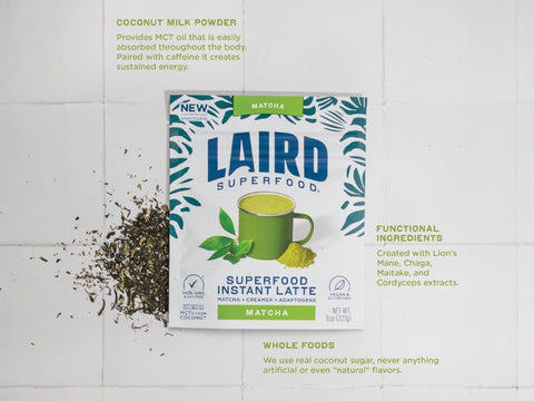 Laird Superfood Matcha Instant Latte Drink Mix – 227g