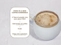 How to Use: Laird Superfood mocha coffee creamer mixing instructions 227g on white background