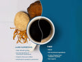 Laird Superfood Peruvian dark roast mushroom coffee 340g back packaging on white background