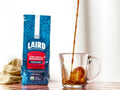 How to use: Laird Superfood Peruvian dark roast mushroom coffee 340g brewing instructions on white background