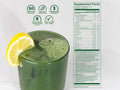 Laird Superfood prebiotic daily greens powder supplement facts label 420g on white background