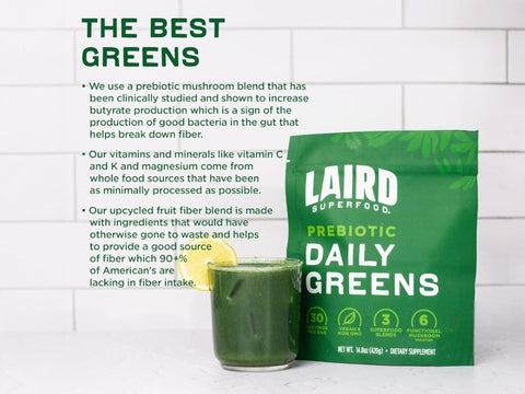 Laird Superfood Prebiotic Daily Greens Powder – 420g