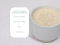 How to Use: Laird Superfood reduced sugar coffee creamer mixing instructions 227g on white background
