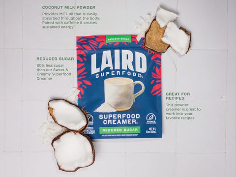 Laird Superfood Reduced Sugar Non-Dairy Coffee Creamer – 227g