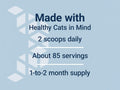 Label of Life Extension Cat Mix powder showing dosage and feeding directions.