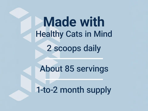 Label of Life Extension Cat Mix powder showing dosage and feeding directions.
