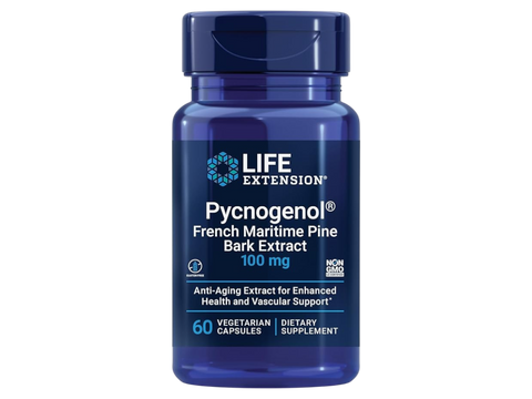 Life Extension French Maritime Pine Bark Extract bottle, 60 capsules.