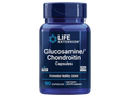 Life Extension Glucosamine & Chondroitin Sulfate supplement bottle, 90 capsules for joint support.
