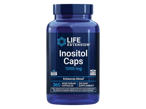 Life Extension Inositol Caps - 1000 mg Myo-Inositol Per Serving - 360 Veg Caps
