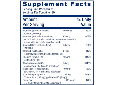 Supplement facts label for Life Extension Mix Without Copper formula showing ingredients.