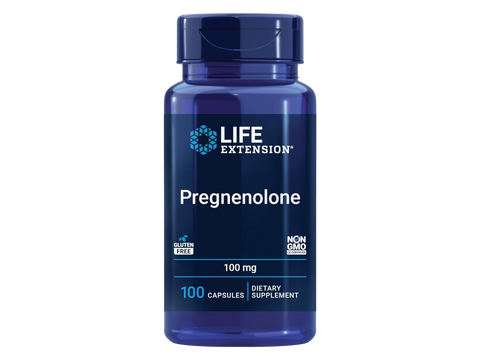 Life Extension Pregnenolone - 100mg Dietary Supplement for Wellness - 100 Capsules