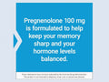 Life Extension Pregnenolone - 100mg Dietary Supplement for Wellness - 100 Capsules