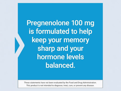Life Extension Pregnenolone - 100mg Dietary Supplement for Wellness - 100 Capsules