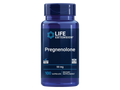 Life Extension Pregnenolone 50mg supplement bottle, 100 capsules for wellness support.