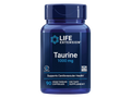 Life Extension Pure Taurine 1000mg supplement bottle, 90 vegetarian capsules.