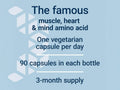 Supplement facts label for Life Extension Taurine showing 1000mg dosage per capsule.