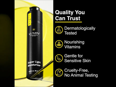 Lumin Super Light Moisturizer for Men - Oil-Control Gel with HA - 50ml