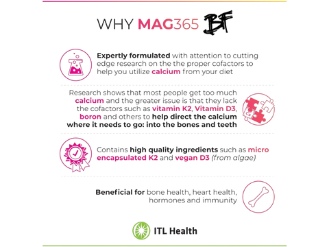 MAG365 BF Magnesium Mineral Powder, Exotic Lemon - 180g