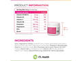 Supplement facts and directions for MAG365 BF powder.
