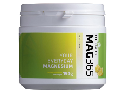MAG365 Magnesium Citrate Powder tub, exotic lemon, 150g.