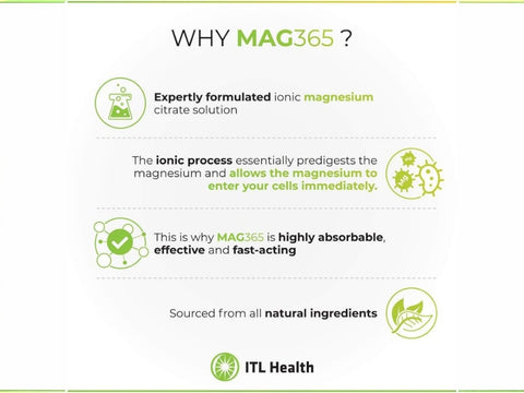 MAG365 Magnesium Citrate Powder, Passion Fruit - 300g