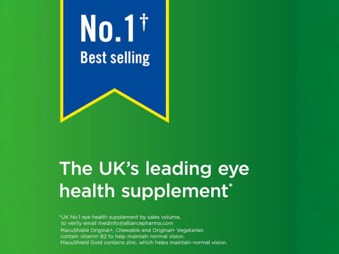 MacuShield Original+ Vegetarian, Lutein & Vitamin B2 