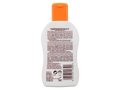 Malibu SPF50 Kids Lotion Protection 200ml back label showing product information how to use and barcode