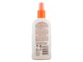 Malibu SPF 50 Sunscreen Lotion Spray with Shea Butter 200ml back label showing product information how to use and barcode