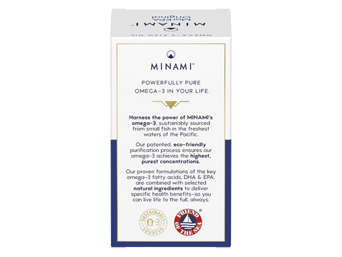 back label detail showing for Minami MorEPA Original.