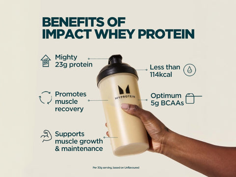 MyProtein Impact Whey Protein Powder, Vanilla Flavour - 2.5kg