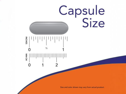NOW Foods Adam Men's Multivitamin Softgels with Saw Palmetto and CoQ10 softgel size comparison chart image