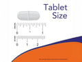 NOW Foods Adam Men's Multivitamin Tablets with Saw Palmetto and Lycopene tablet size comparison chart image