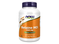 NOW Foods Betaine HCl 648 mg with Pepsin for Digestive Support 120 Veg Capsules front bottle view