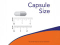 NOW Foods Boron 3 mg Veg Capsules Albion Bororganic Glycine capsule size comparison chart image