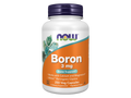 NOW Foods Boron 3 mg Veg Capsules Albion Bororganic Glycine 250 Veg Capsules front bottle view