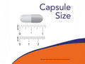 NOW Foods Choline and Inositol 250 mg Each Veg Capsules capsule size comparison chart image