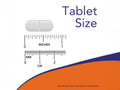 NOW Foods Iodine Potassium Supplement 225 mcg Iodine tablet size comparison chart image