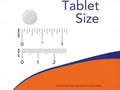 NOW Foods Kelp Tablets 150 mcg Iodine from Organic Seaweed tablet size comparison chart image