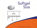 NOW Foods Krill Oil 500 mg NKO Phospholipid Omega-3 Softgels softgel size comparison chart image