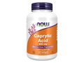 NOW Foods MCT Oil Supplement 600 mg Caprylic Acid Softgels 100 Softgels front bottle view