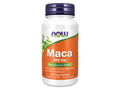 NOW Foods Maca 500 mg Veg Capsules Peruvian Root for Energy and Vitality 100 Veg Capsules front bottle view
