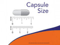 NOW Foods Mucuna Pruriens Extract Standardized 15 Percent L-Dopa Veg Capsules capsule size comparison chart image