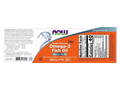 NOW Foods Omega-3 Fish Oil Liquid Lemon Flavour with EPA and DHA 200 mL suggested usage directions and product barcode