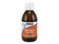 NOW Foods Omega-3 Fish Oil Liquid Lemon Flavour with EPA and DHA 200 mL bottle front view