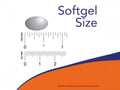 NOW Foods Saw Palmetto Extract 320 mg Softgels with Pumpkin Seed Oil softgel size comparison chart image