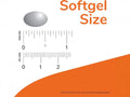 NOW Foods Saw Palmetto Softgels 160 mg softgel size comparison chart image