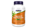 NOW Foods Saw Palmetto and Pygeum Africanum Softgels for Men's Wellness 120 Softgels front bottle view